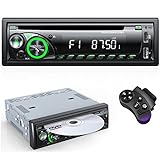 9-24V Autoradio mit CD DVD Player und Bluetooth Freisprecheinrichtung,RDS 1DIN Autoradio 7 Farben MP3 Player FM/AM Radio mit 2 USB...