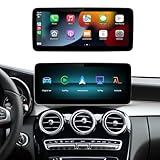 AUTOABC Drahtlos Carplay/Android Auto 12.3'' Multimedia Radio Linux Touchscreen für Mercedes Benz NTG5.0 GLA CLA GLC AirPlay/Autolink/USB HD...