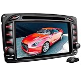 XOMAX XM-01Z Autoradio passend für Mercedes W203, W463 mit GPS Navigation I Bluetooth Freisprecheinrichtung I 7'' / 18cm Touchscreen Bildschirm I...